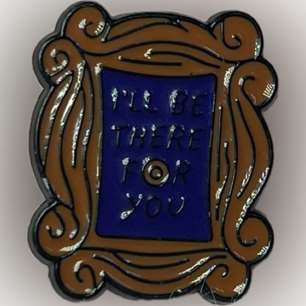 Brown and Blue Decorative Frame Pin - Picture 1 of 1